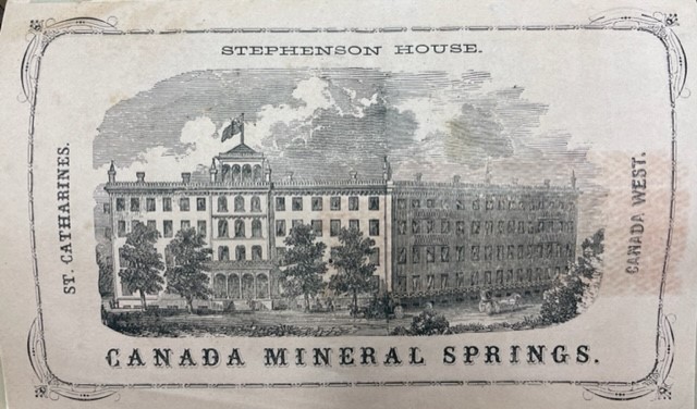 Stephenson House from the Medical Properties of the St. Catharines Mineral Waters