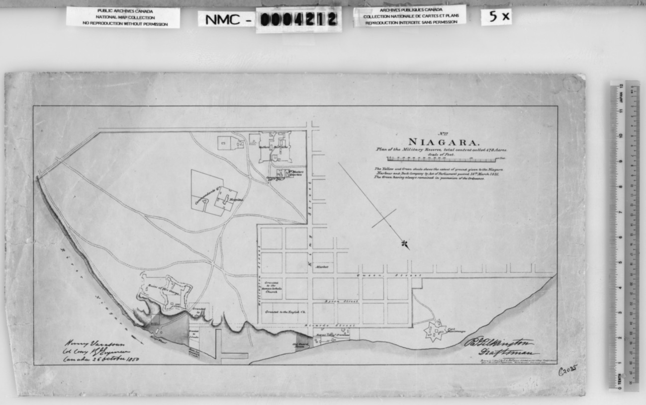 No. 17. Niagara. Plan of the Military Reserve, total of content called 479 acres